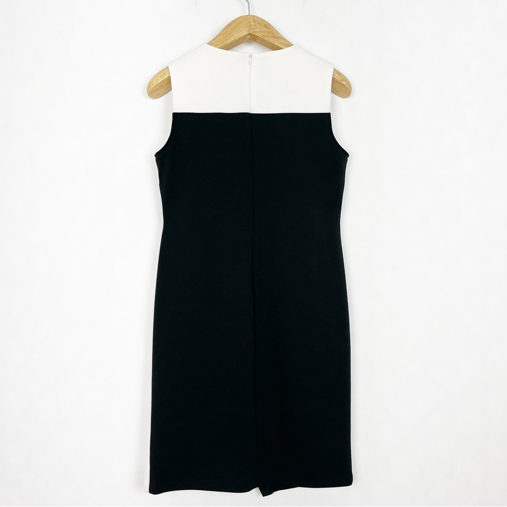 Vintage Cartise 🇨🇦 Black and White Classic Sleeveless Mini Dress Size 6 - Picture 8 of 10